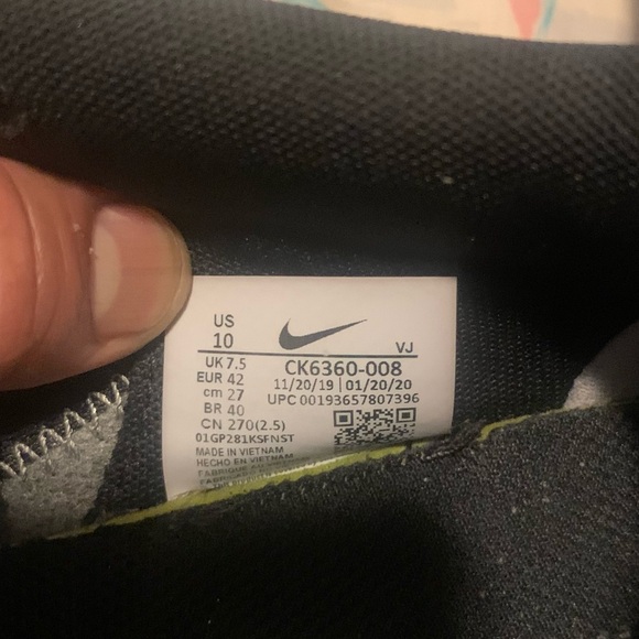 Nike  renew size 10,  color black and gray - Picture 5 of 6